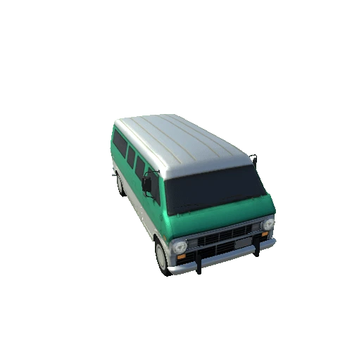 Lowpoly Van 3_Green